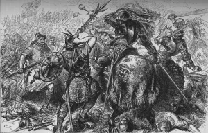 The Fight for the Standard at Pinkie, 10 September 1547, (c1880)