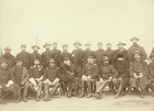 Grabill Prints: The fighting 7th officers, 1891. Creator: John C. H. Grabill