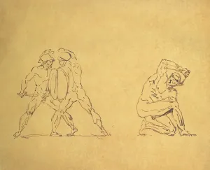 Fighting Figures, 1844-1924. Artist: Anatole France