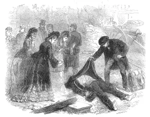 Shocked Prints: The Fighting in Paris: a street incident, 1871. Creator: Unknown
