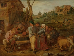 Brauwer Adriaen Prints: Fighting Peasants. Creator: Adriaen Brouwer