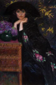Figura di Donna (Ritratto di Violette), 1920. Creator: Lionne (Della Leonessa)