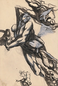 Religious Motif Prints: Figural composition, 1940/1944. Creator: Jan Novak