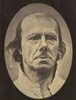 Boulogne Gallery: Figure 3: The face of an old man... photographed in repose. 1854-56, printed 1862