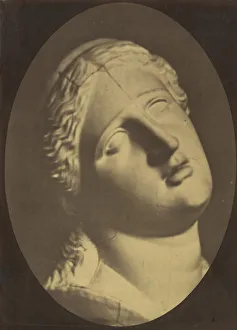 Duchenne Prints: Figure 73: Head of Niobe, 1854-56, printed 1862. Creators: Duchenne de Boulogne