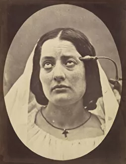 Adrien Alban Tournachon Gallery: Figure 75: Nun saying her prayers, 1854-56, printed 1862
