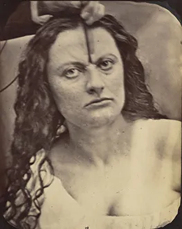Duchenne Prints: Figure 81: Lady Macbeth, moderate expression of cruelty, 1854-56, printed 1862