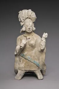 Maya Prints: Figure of an Aristocratic Lady, A. D. 650 / 800. Creator: Unknown