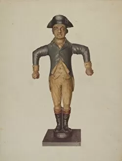 Period Costume Collection: Figure of Coachman, c. 1938. Creator: Irving I. Smith