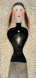 Figure en face, 1915-1916. Artist: Schlemmer, Oskar (1888-1943) Figure en face, 1915-1916. Artist: Schlemmer, Oskar (1888-1943)