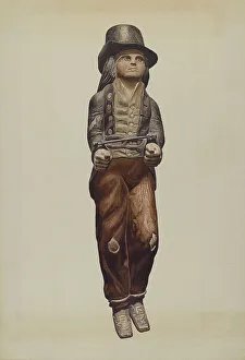 Depicting Prints: Figure of a Felon, c. 1938. Creator: Donald Donovan