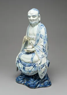 Awata Ware Prints: Figure of a Luohan, Ming dynasty (1368-1644) or Qing dynasty (1644-1911), c. 17th century