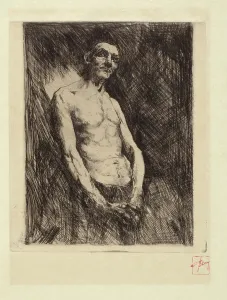 Robert F Prints: Figure of a Man, 1880-1890. Creator: Robert Frederick Blum