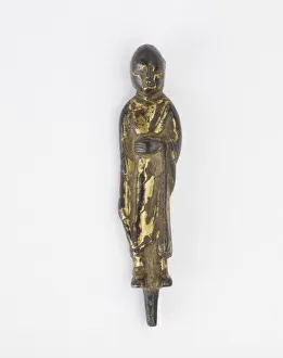Figure of a monk, Tang dynasty, 618-907. Creator: Unknown