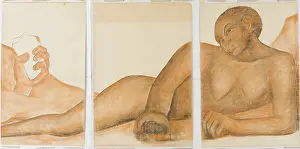 Rivera Prints: Figure Representing the Black Race (First Version), 1932. Creator: Diego Rivera