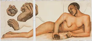 Rivera Prints: Figure Representing the Black Race (Second Version), 1932. Creator: Diego Rivera