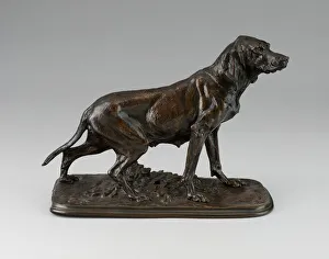 Retriever Prints: Figure of a Retriever, c. 1840 / 60. Creator: Pierre-Jules Mene