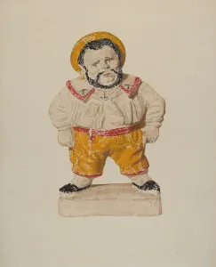 Chabot Lucille Prints: Figure of a Sailor, c. 1940. Creator: Lucille Chabot