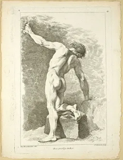 Swiss Prints: Figure, from Seconde livre de figures d Academies gravees en Partie par les