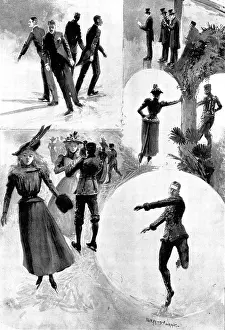 H C Seppings Wright Prints: Figure-Skating at the National Skating Palace, 1898. Creator: Unknown