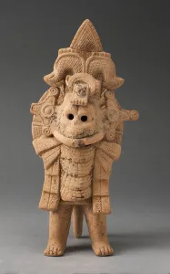 Veracruz Prints: Figure of a Standing Warrior, A. D. 600 / 900. Creator: Unknown