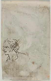 Figure Studies (verso), c. 1640-1649. Creator: Salvator Rosa (Italian, 1615-1673)