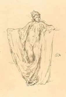 Lithograph In Black On Wove Paper Collection: Figure Study, 1894. Creator: James Abbott McNeill Whistler