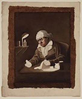 Johnston Prints: Figure Study, c1820-1865. Creator: David Claypoole Johnston