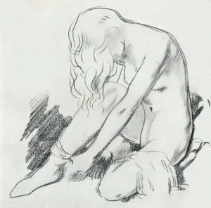 Orpen Prints: A figure study, c20th century (1932). Artist: William Newenham Montague Orpen