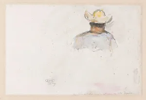 Vans Gravesande Prints: Figure study of a man in a hat, 1902. Creator: Carel Nicolaas Storm