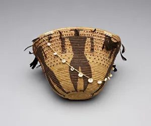 Fibre Prints: Figured Gift Basket, c. 1890. Creator: Unknown