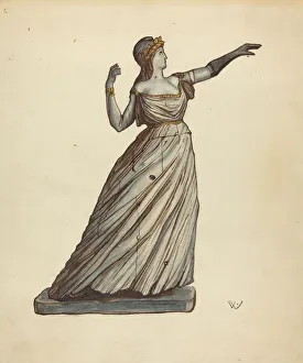 Columbia Prints: Figurehead, 1935 / 1942. Creator: Elizabeth Fairchild