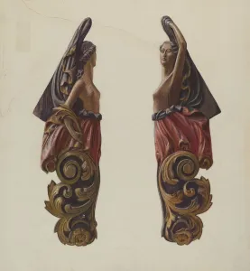 Figurehead, 1935 / 1942. Creator: Elizabeth Moutal