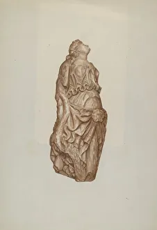 Female Likeness Prints: Figurehead, 1935 / 1942. Creator: Flora Merchant