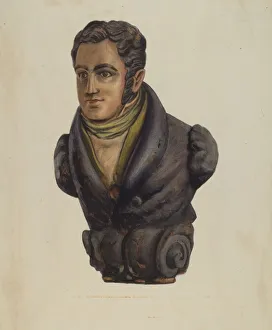 Figurehead from Bartholomew Gosnold, 1935 / 1942. Creator: Unknown
