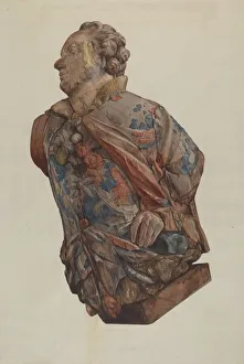 Figurehead Prints: Figurehead, c. 1936. Creator: Ingrid Selmer-Larsen