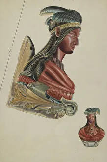Figurehead Prints: Figurehead, c. 1936. Creator: James Vail
