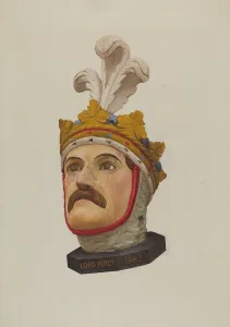 Helen E Gilman Prints: Figurehead, c. 1939. Creator: Helen E. Gilman