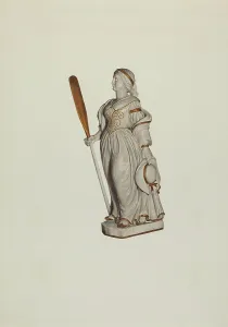 Figurehead Prints: Figurehead, c. 1939. Creator: Lucille Lacoursiere