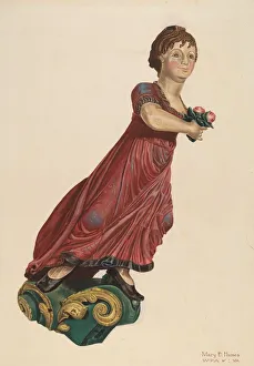 Humes Mary E Prints: Figurehead, c. 1939. Creator: Mary E Humes