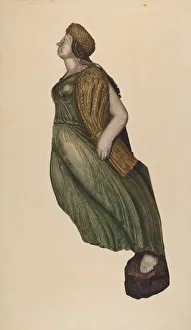 Figurehead Prints: Figurehead: Ceres, 1935 / 1942. Creator: Elizabeth Fairchild