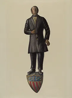 Watercolour On Board Prints: Figurehead: Henry Clay, 1935/1942