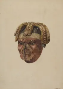 Louis Plogsted Prints: Figurehead S. S. Robert Fulton, 1935 / 1942. Creator: Louis Plogsted