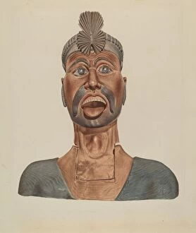 Figurehead Collection: Figurehead: Turks Head, c. 1937. Creator: Henry Murphy