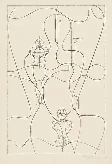 Bauhaus Prints: Figurenplan, 1922. Creator: Schlemmer, Oskar (1888-1943)