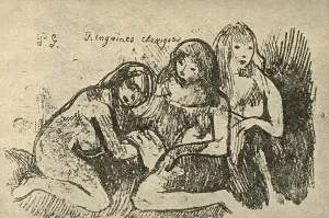 Windward Islands Prints: Figures, 1936. Artist: Paul Gauguin
