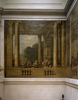 Frieze Prints: Figures in an architectural setting, 1748. Creator: Paolo Antonio Brunetti