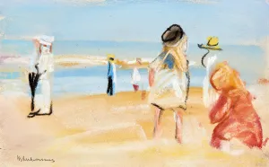 Liebermann Prints: Figures on the beach