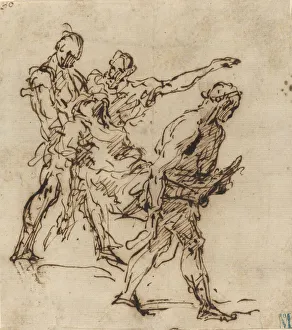Figures Carrying a Body, 1655 / 1665. Creator: Unknown