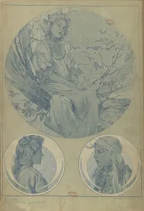 Reform Style Prints: Figures décoratives, 1902. Creator: Mucha, Alfons Marie (1860-1939)